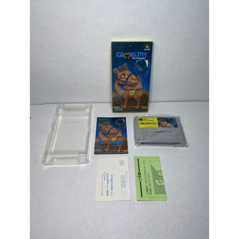 Cameltry Super Famicom SFC Taito CIB Japan Import Nintendo Puzzle Game SHVC-CT